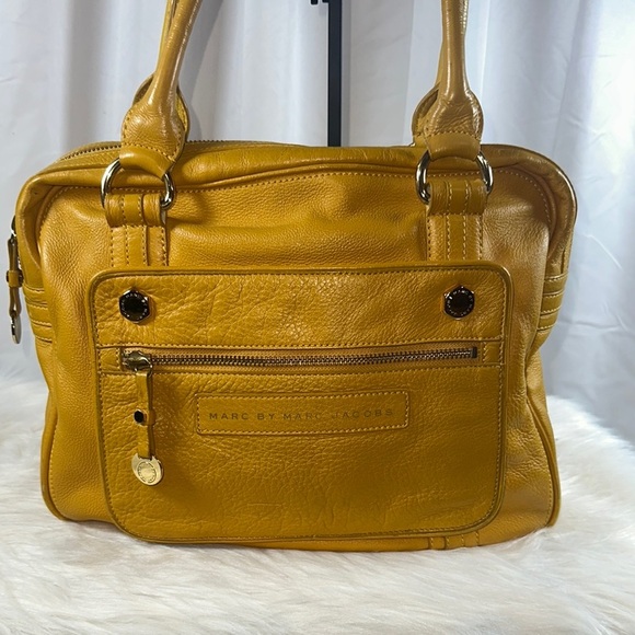 Marc By Marc Jacobs Yellow Leather Satchel - Picture 2 of 15